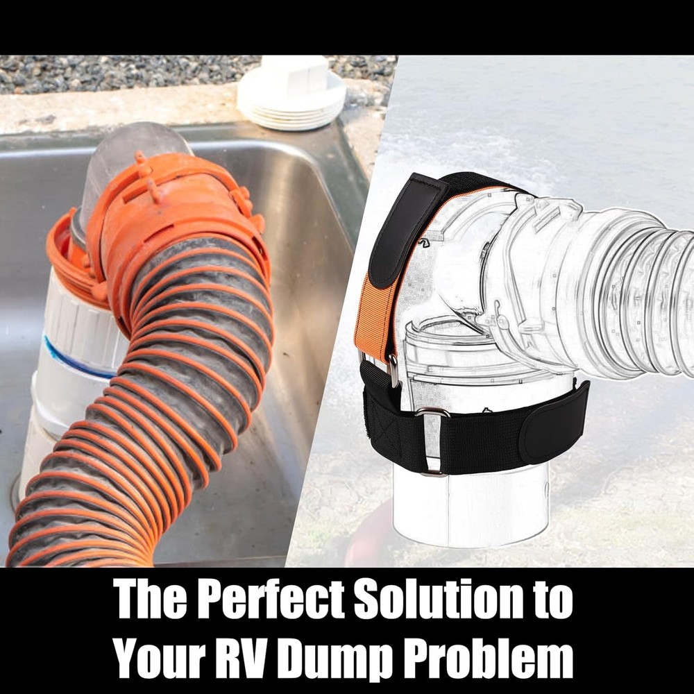 RV Hose Fastening Device, Magic Adhesive Styles Sewer Support...
