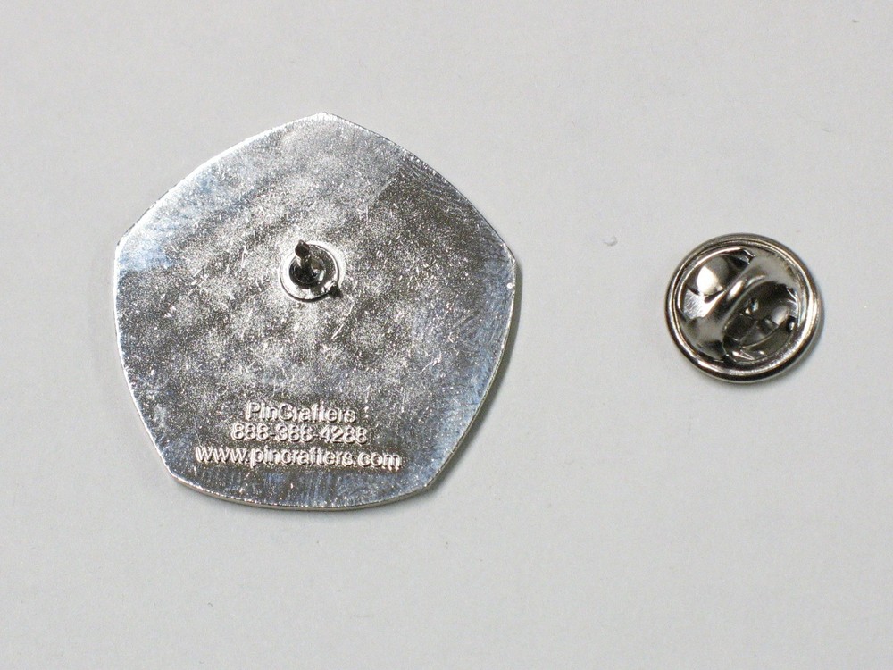 Silver Tone Sword Lapel Hat Pinback