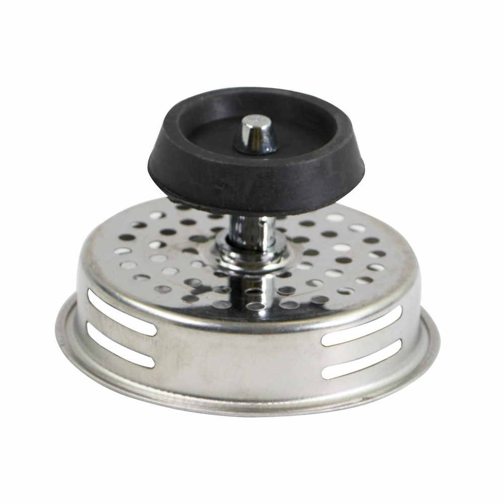 Stainless Steel (3.5) Sink Strainer Basket Replacement Universal Rubber Stopper