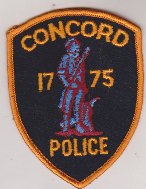 Concord MA Police old non shield shape patch