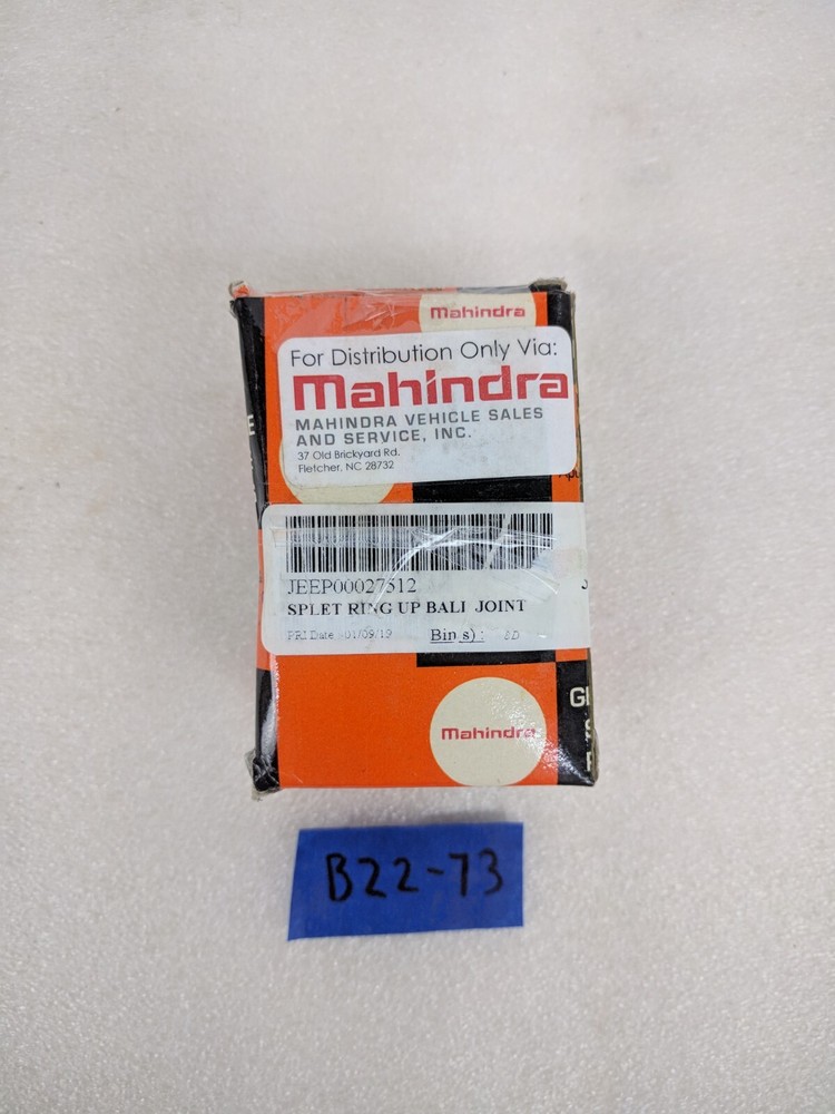 OEM Mahindra Split Ring Up Ball Joint 00027512