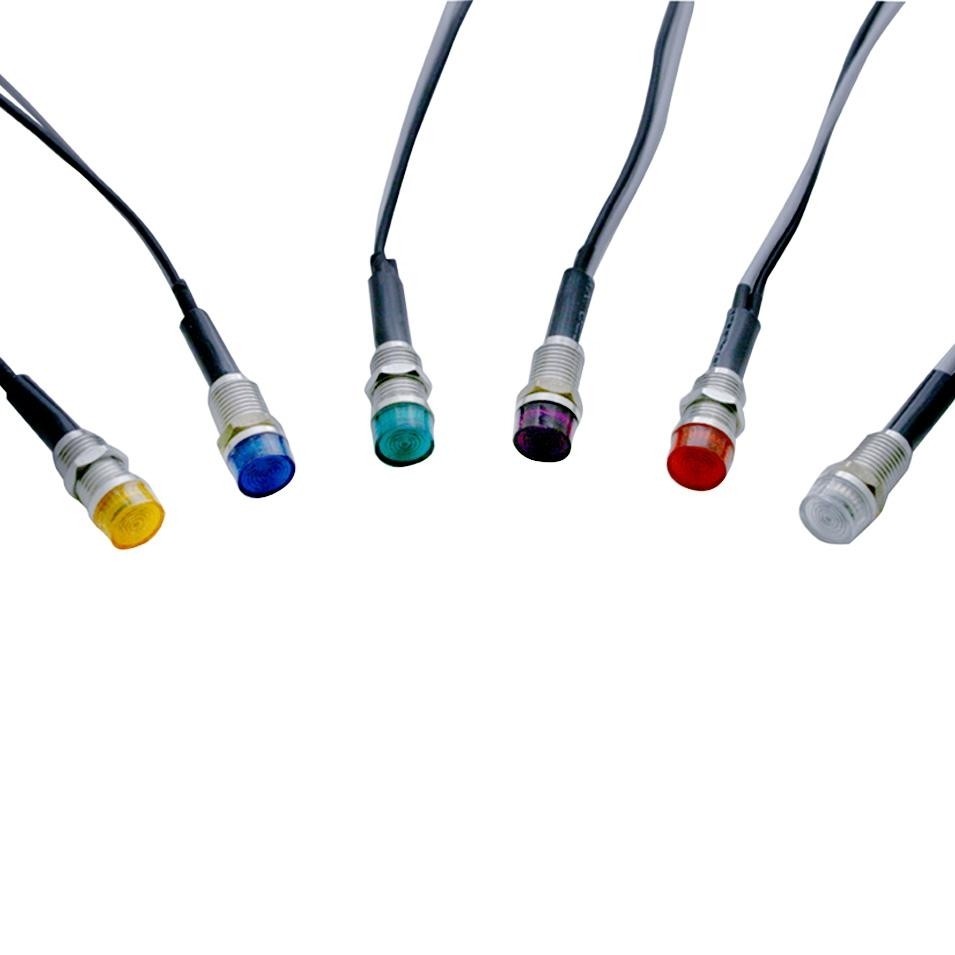 Super Bright 12 Volt 1 LED Indicator Light - Blue