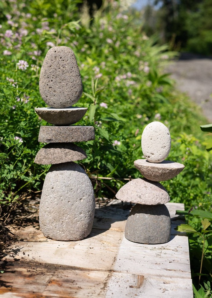 5 Stone - 15” Stylized Stone Cairn