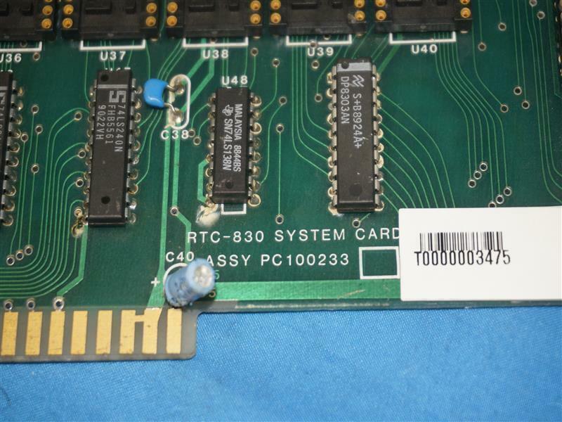 RTC-830 PC100233 Board w/ missing parts