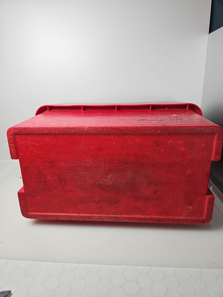 Snap-on Red Plastic Portable Multi Layer Tool Box Storage Chest Case KRW200