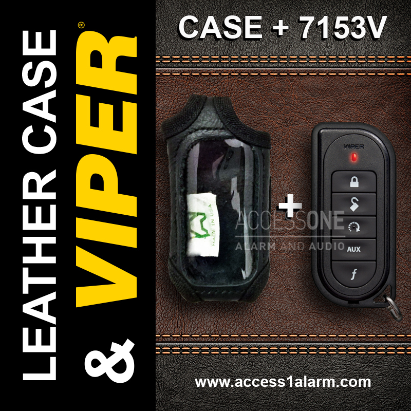 Viper 7153V 1-Way Remote Control WITH High Quality Leather Case For Viper 5101