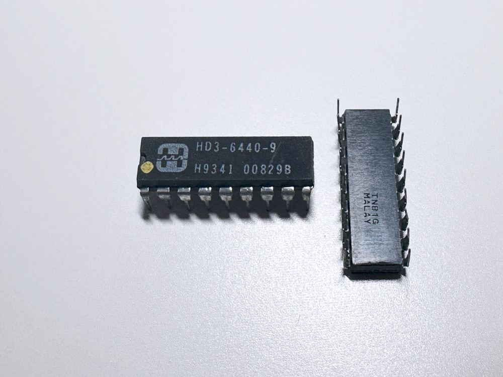 1X HD3-6440-9 HARRIS CMOS Decoder/Driver IC Inverted Outputs DIP-18