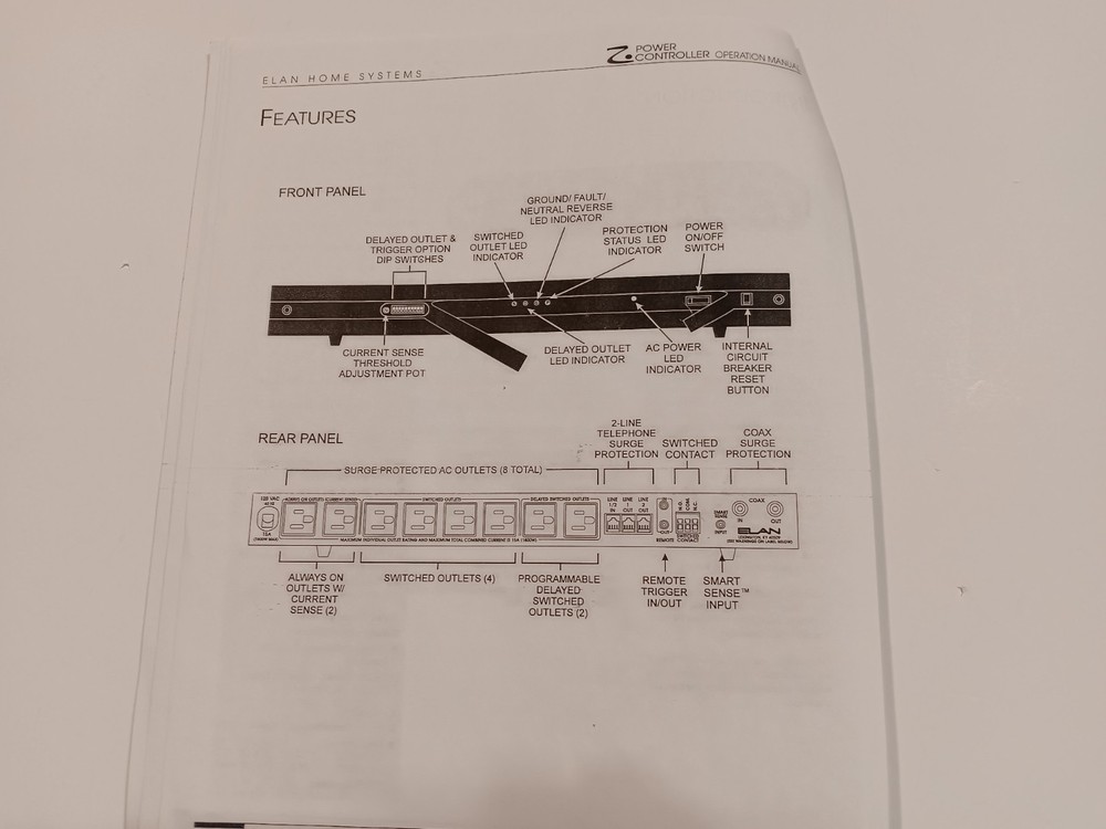 Elan Power Controller (Programmable Home Theater Power & Surge Component)
