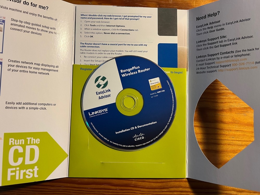 Cisco Linksys RangePlus MIMO Wireless Router WRT100