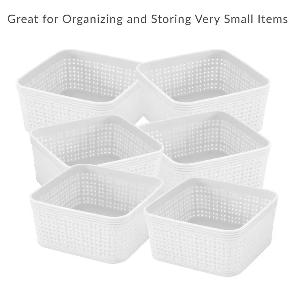 6-Pack Organizing Set in White