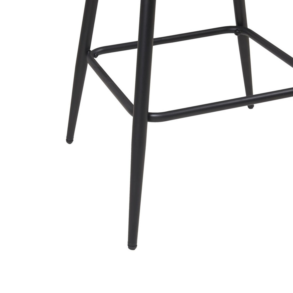 Faux Leather Swivel Counter Stool