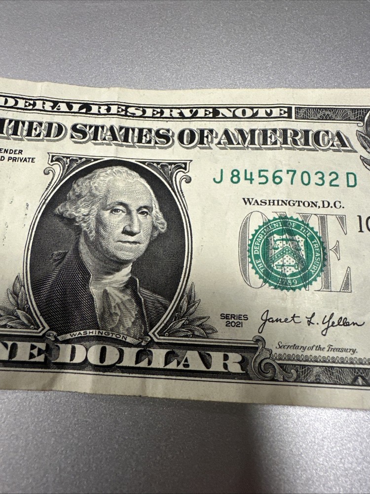 $1 Dollar Bill Error Print Series 2021