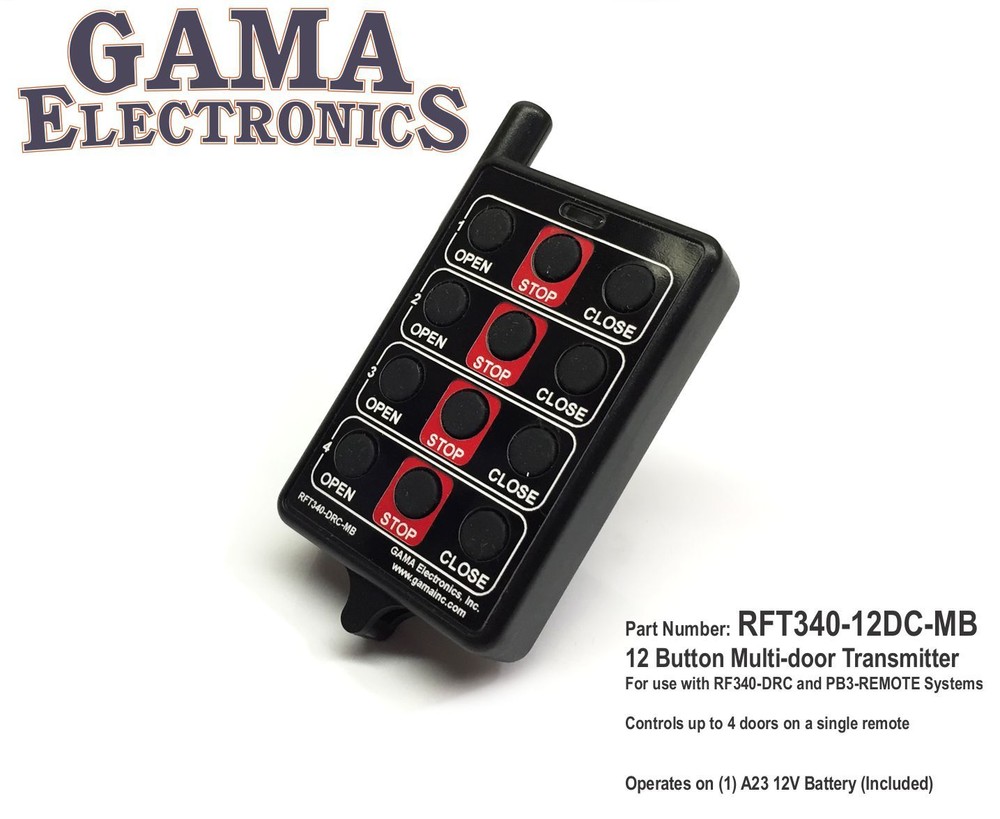 12-Button Overhead Door Transmitter