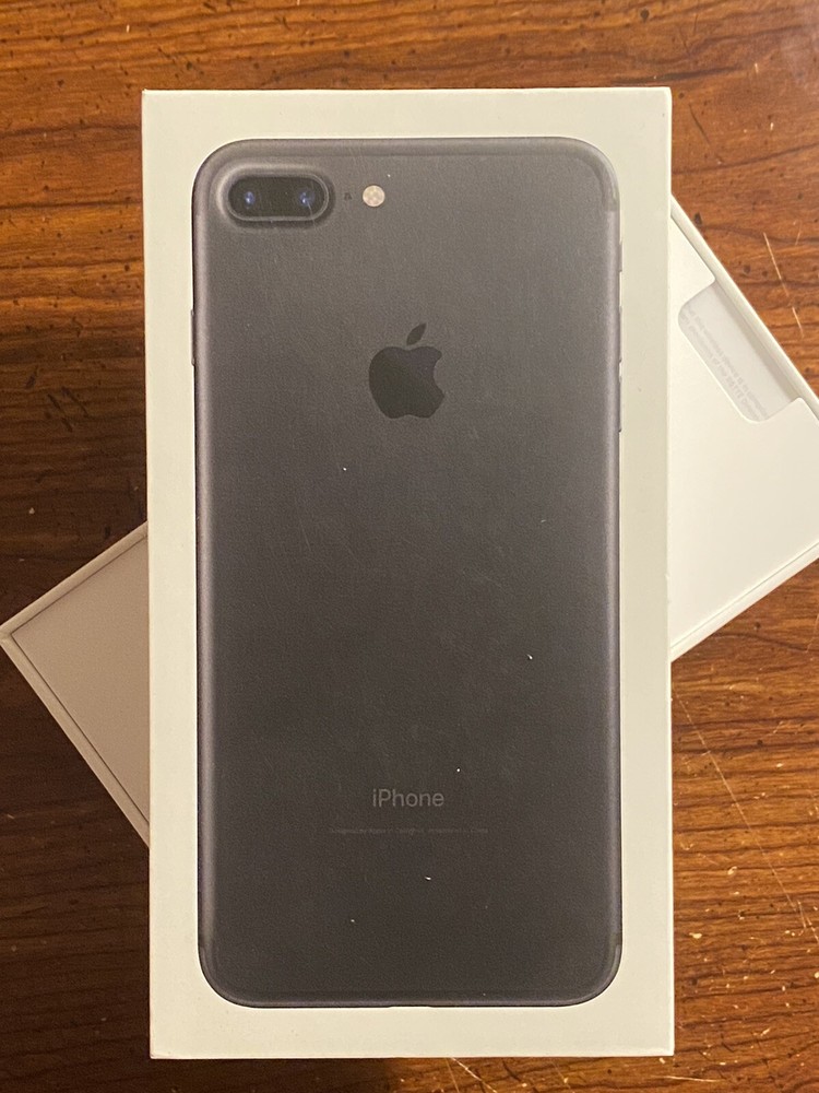 Apple iPhone 7 Plus Empty BOX ONLY Black - No Phone Included