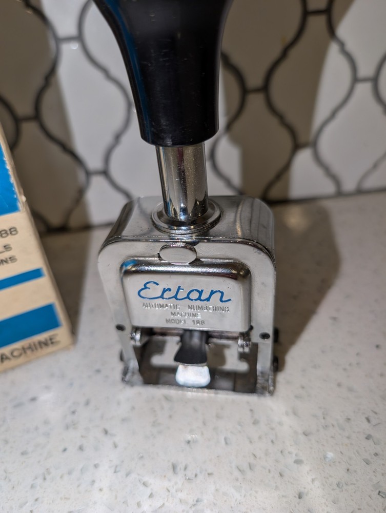 Ertan Model 188 Automatic Numbering Machine