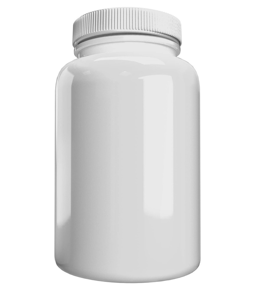 Company (6 Pack) White Pill Bottle with Lid, Storage, Plastic Pill Container,...