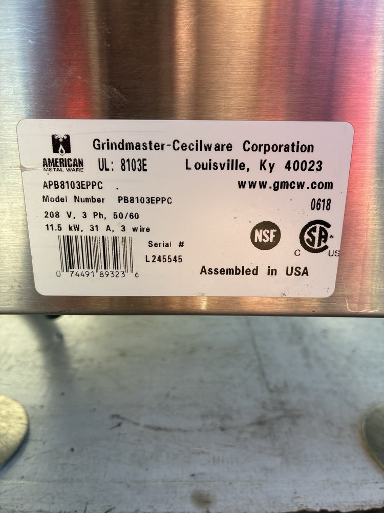 Grindmaster PercisionBrew 2x3gallon 8103E (ORG. $8,800) READ…