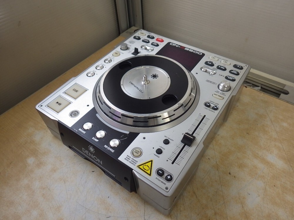 DENON DN-S3500 Compact Disc Player Professional DJ Turntable Silver y3341