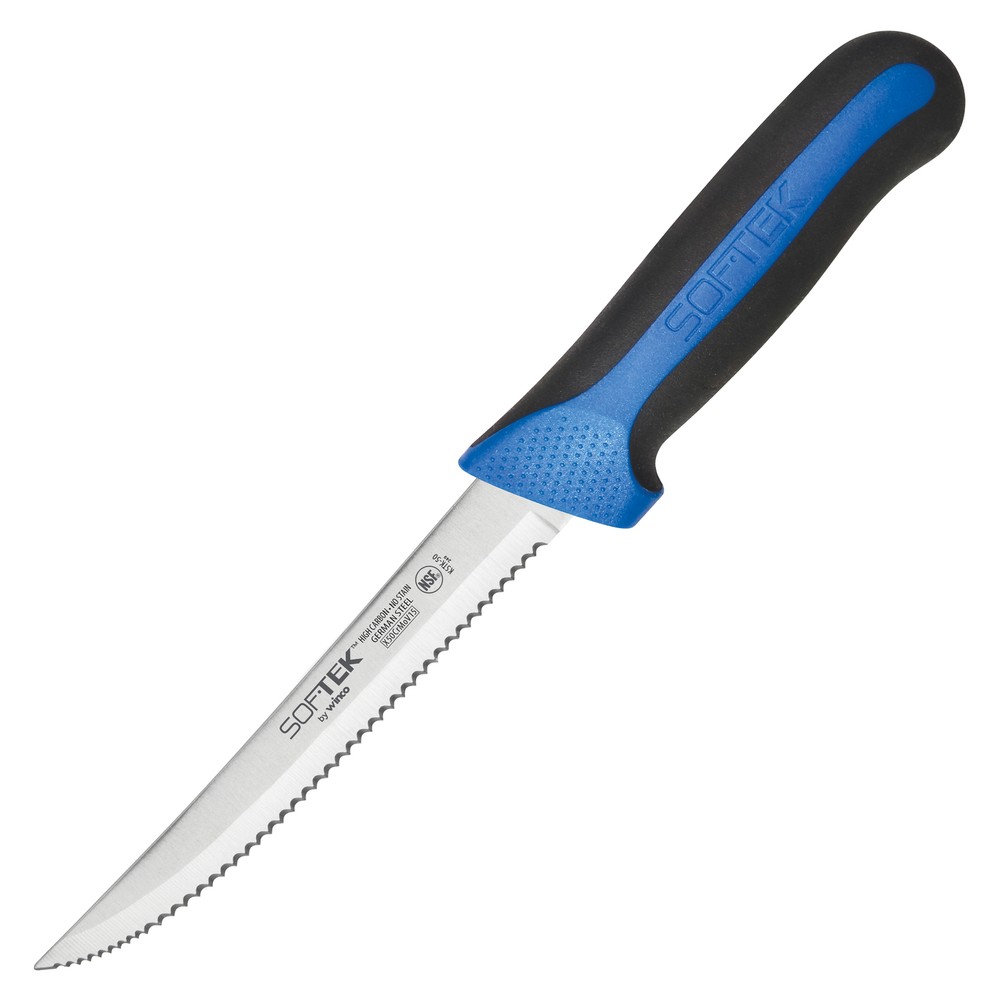 SofTek, 5-1/2" Utility Knife, Serrated, Soft Grip Handle (6 Each)