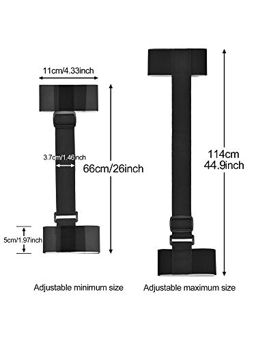 2 Pack Ski Carrier Strap, Adjustable Shoulder Carrier Lash Handle Straps with