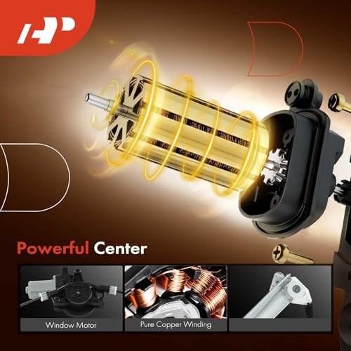 Front Right Passenger Side Electric Power Window Regulator with Motor