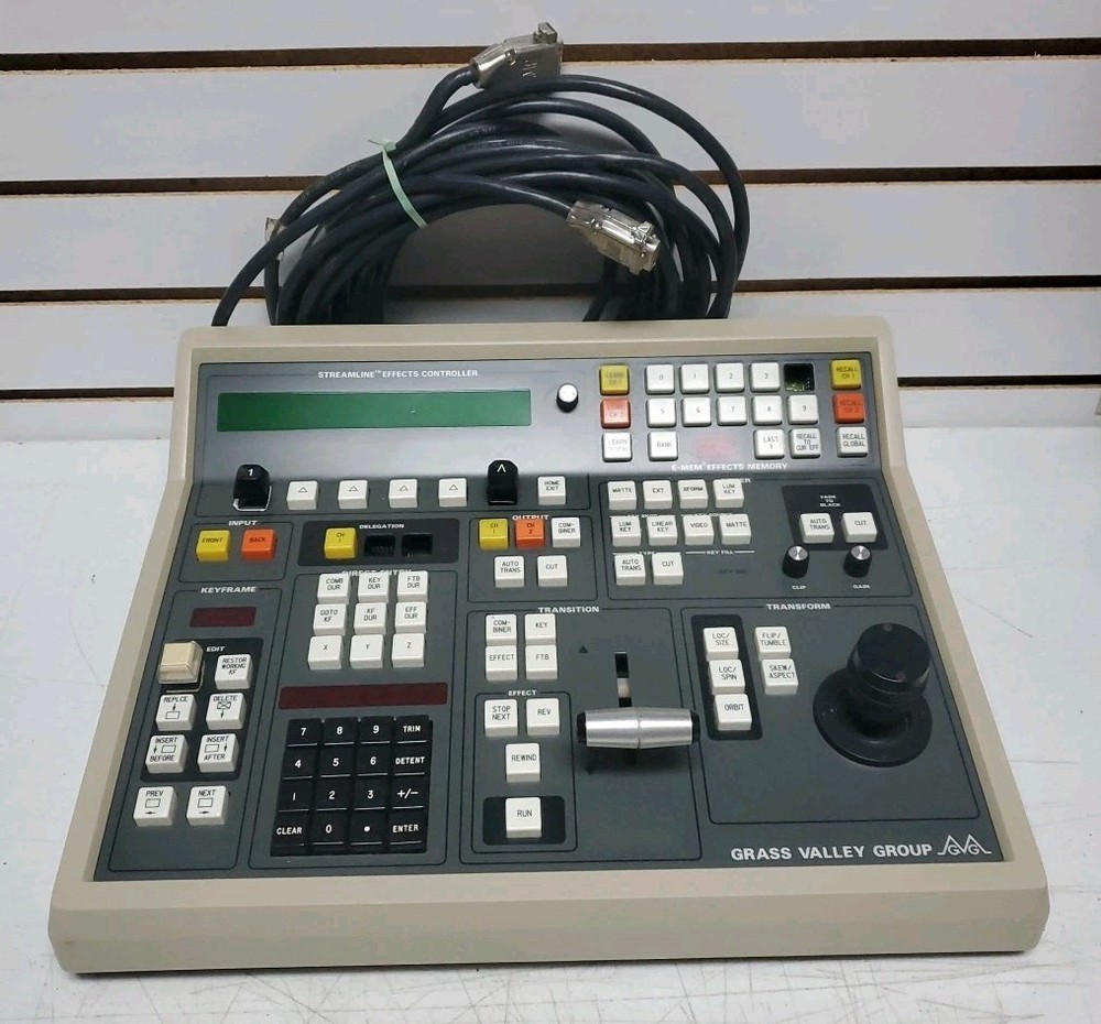 Grass Valley Group Streamline Effects Controller DPM-100 w/Cable, Untested *READ