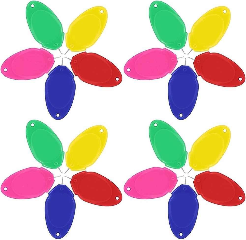 20 PCS Needle Threader for Hand Sewing Plastic Wire Loop DIY Simple Needle