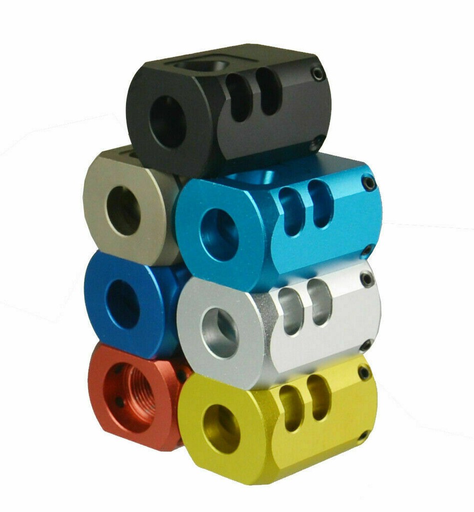 Ruger 1022 10/22 1/2''x28 TPI Thread Muzzle Brake Anodized Color
