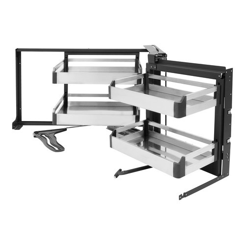 Blind Corner Cabinet Pull-Out Corner Organizer Swivel Corner Cabinet