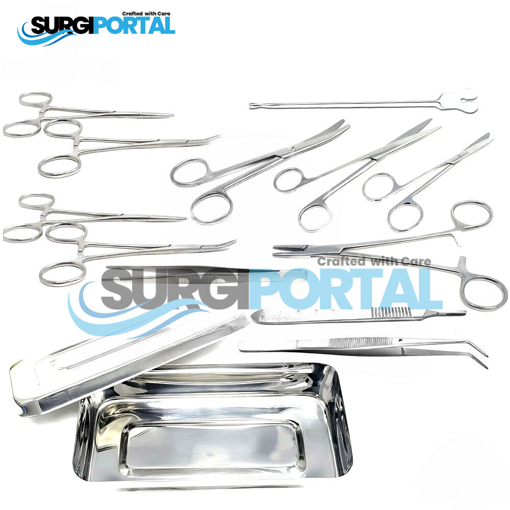 13 pcs Basic Minor Surgery Set with Box Stainless Steel Surgical Instruments A+
