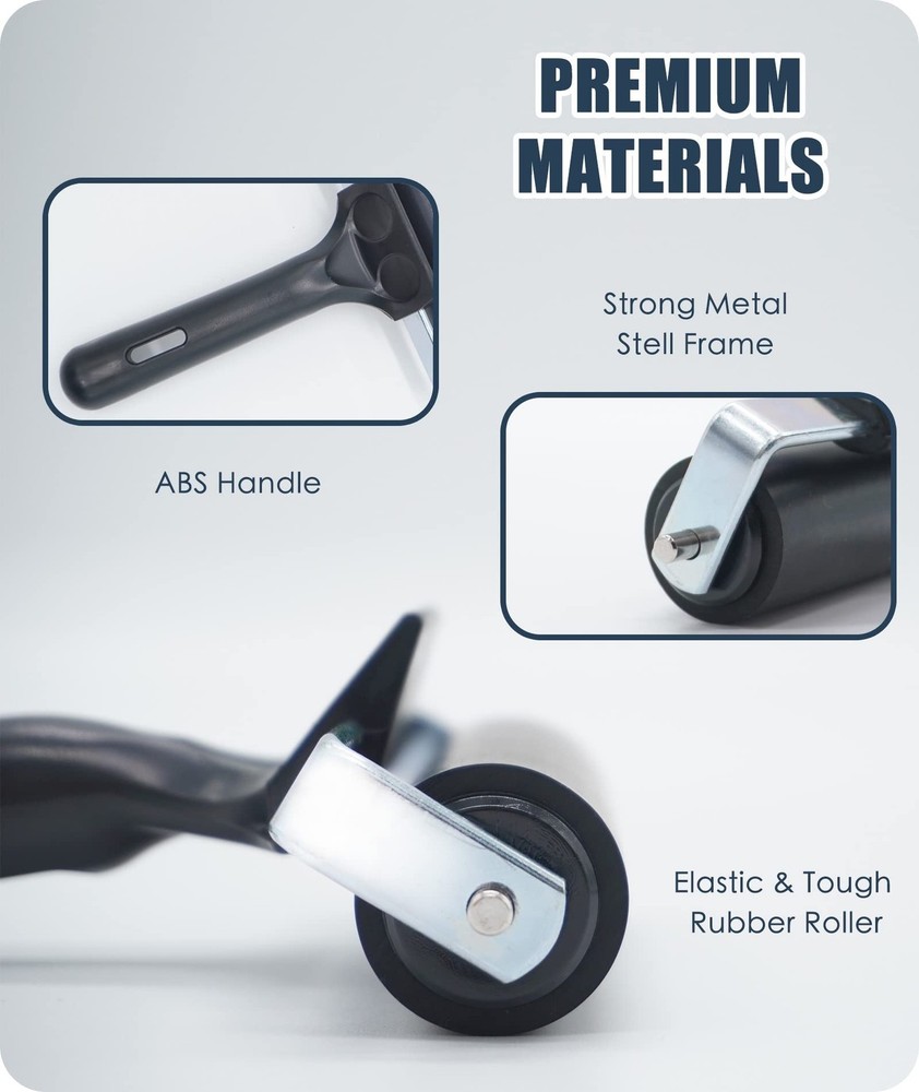 Rubber Brayer Roller for Boat Flooring Tools - Tape 1pcs,black