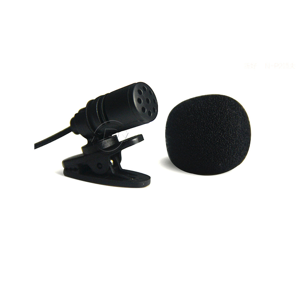 Braided Mini Condenser Stereo Microphone For Camera Interview Digital Recording