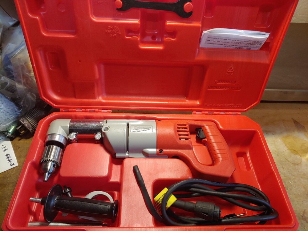 MILWAUKEE 3107-6 7 Amp 1/2" Corded Heavy Right-Angle Drill Kit