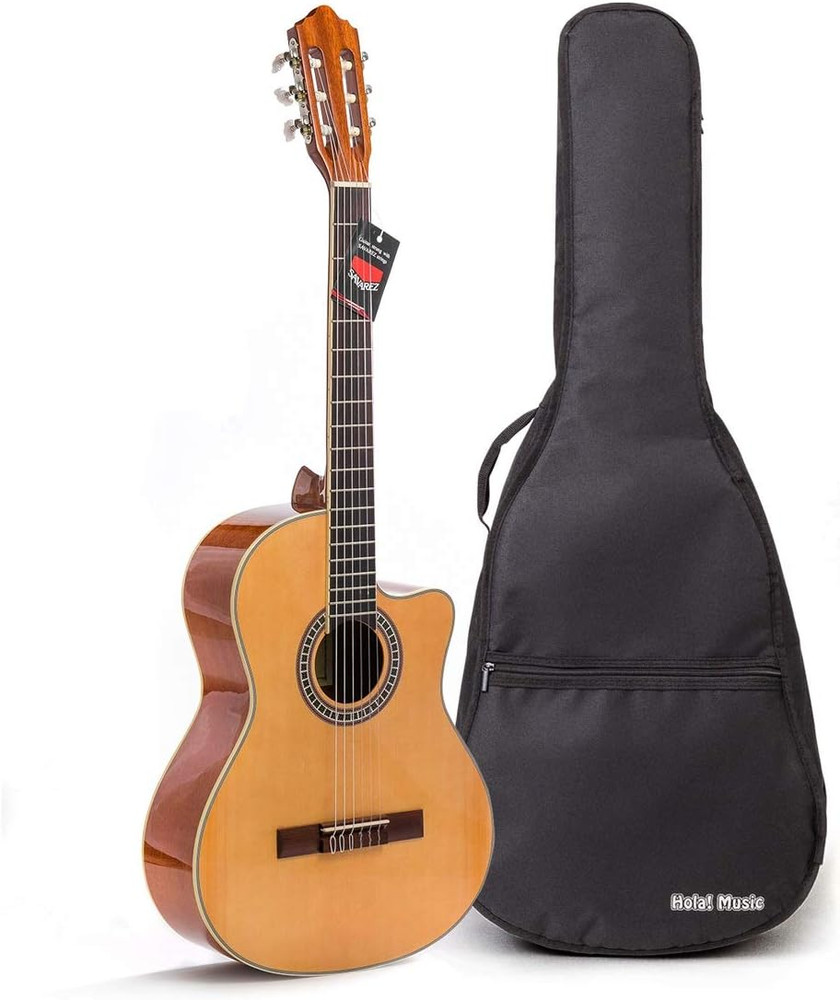 Cutaway Classical Guitar with Savarez™ Nylon Strings by ™, Full Size 39 Inch Mod