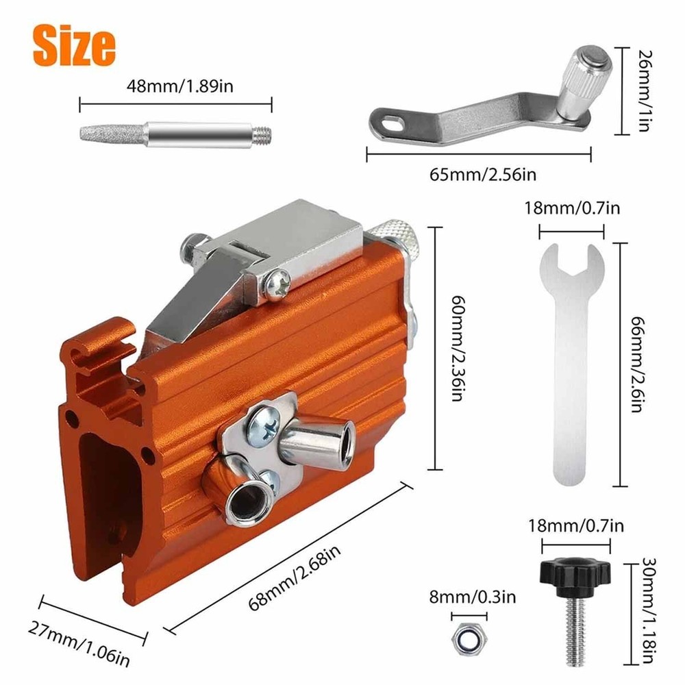 Portable electric saw chain saw sharpening fixture sharpening tool kit US