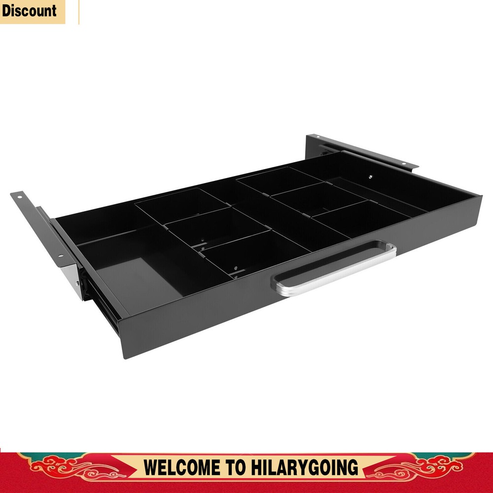 21.5” Under Desk Sliding Pull-Out Drawer Drawer Easy Slide Out Storage Organizer