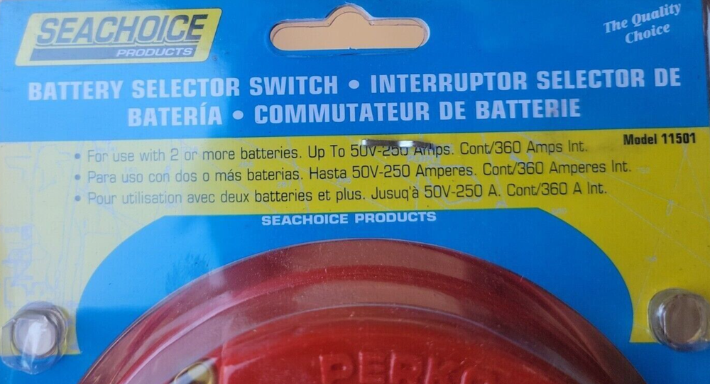 Sea Choice Surface 11501 Mount Marine Battery Selector Disconnect Switch Perko