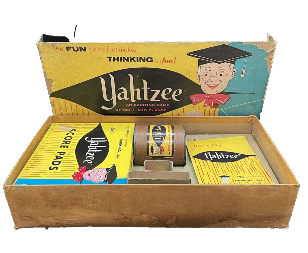 Vintage 1961 ES Lowe Co Yahtzee Game