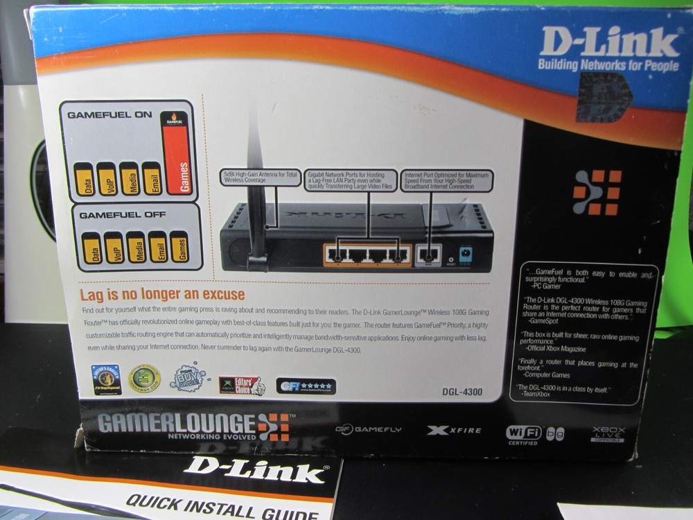 D-Link Wireless 108G Gaming Router (DGL-4300)