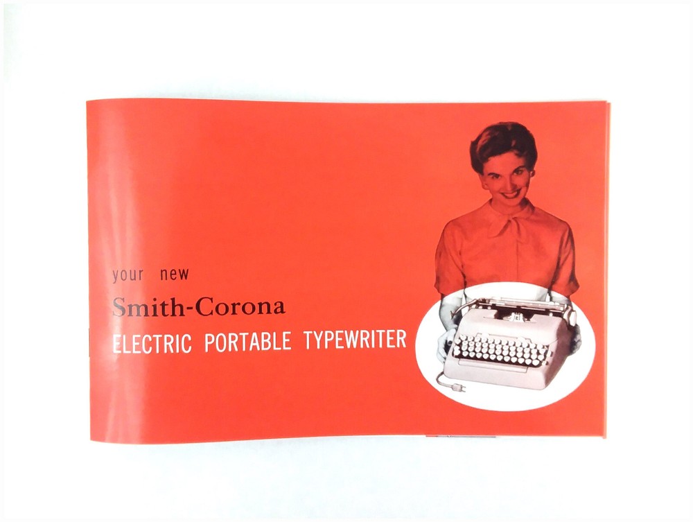 1950s Smith Corona Electric Typewriter User Owner's Instruction Manual