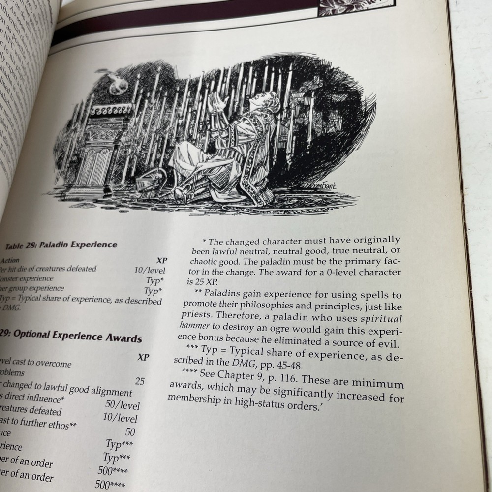 The Complete Paladin's Handbook Advanced Dungeons & Dragons 2ND Edition 2147