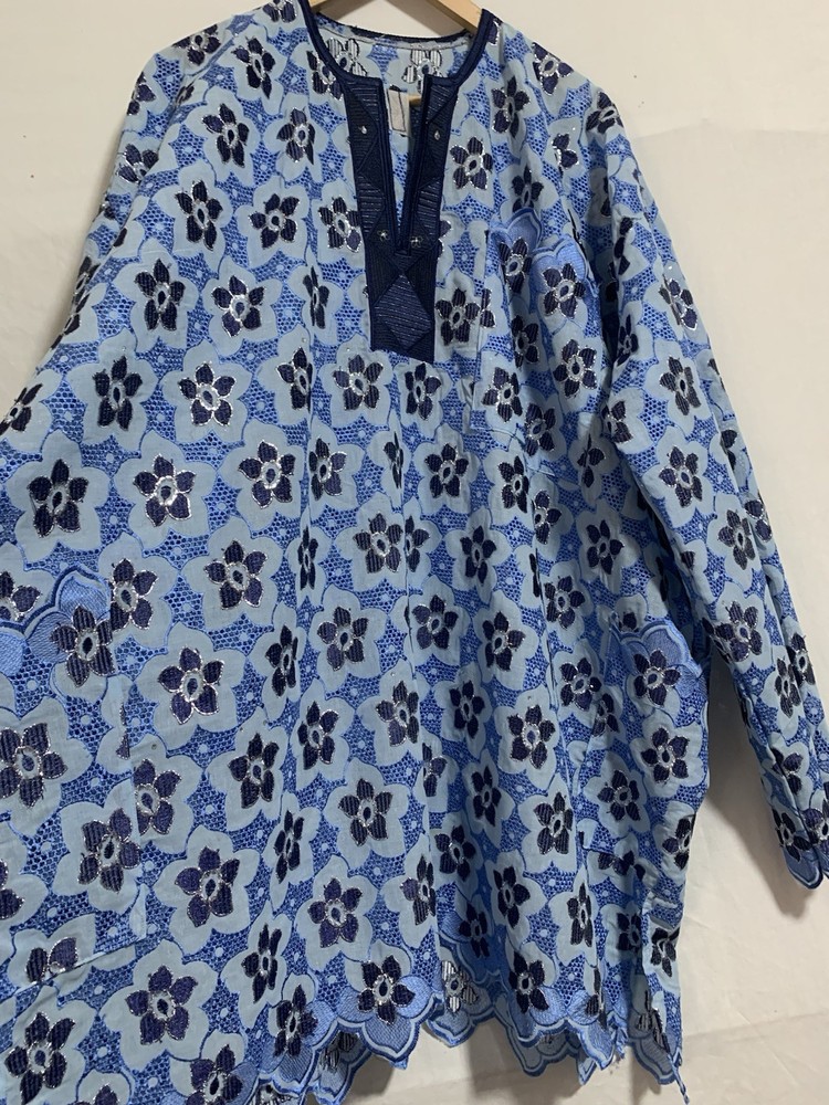 Unbranded blue blouse & trousers set size 22