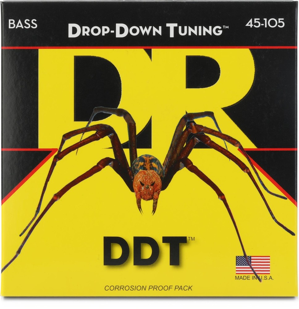 DR Strings DDT-45 Drop-Down Tuning Stainless Steel Medium Bass Strings