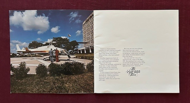 Bell 222 Twin 1977 Brochure
