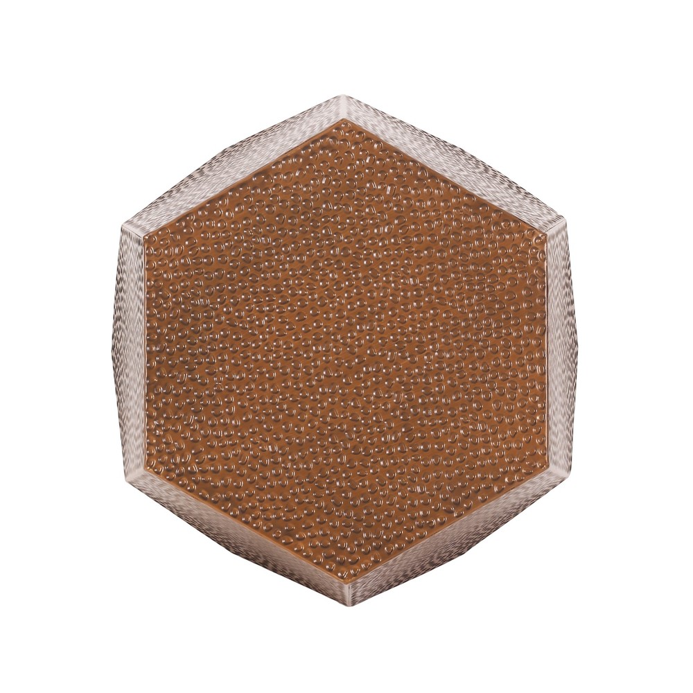 [New]METAL HAMMERED END TABLE