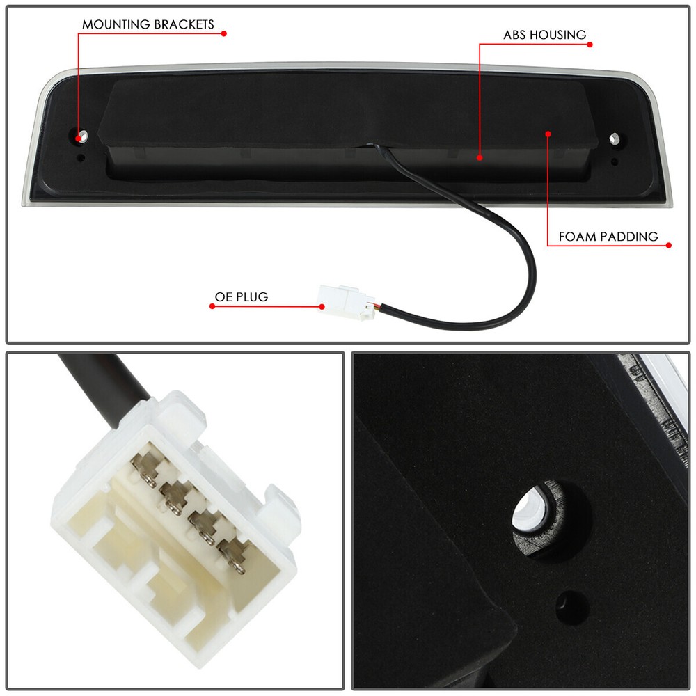 Nuvision For 2009-2022 Ram 1500 2500 3500 Sequential LED Third Tail Brake Light