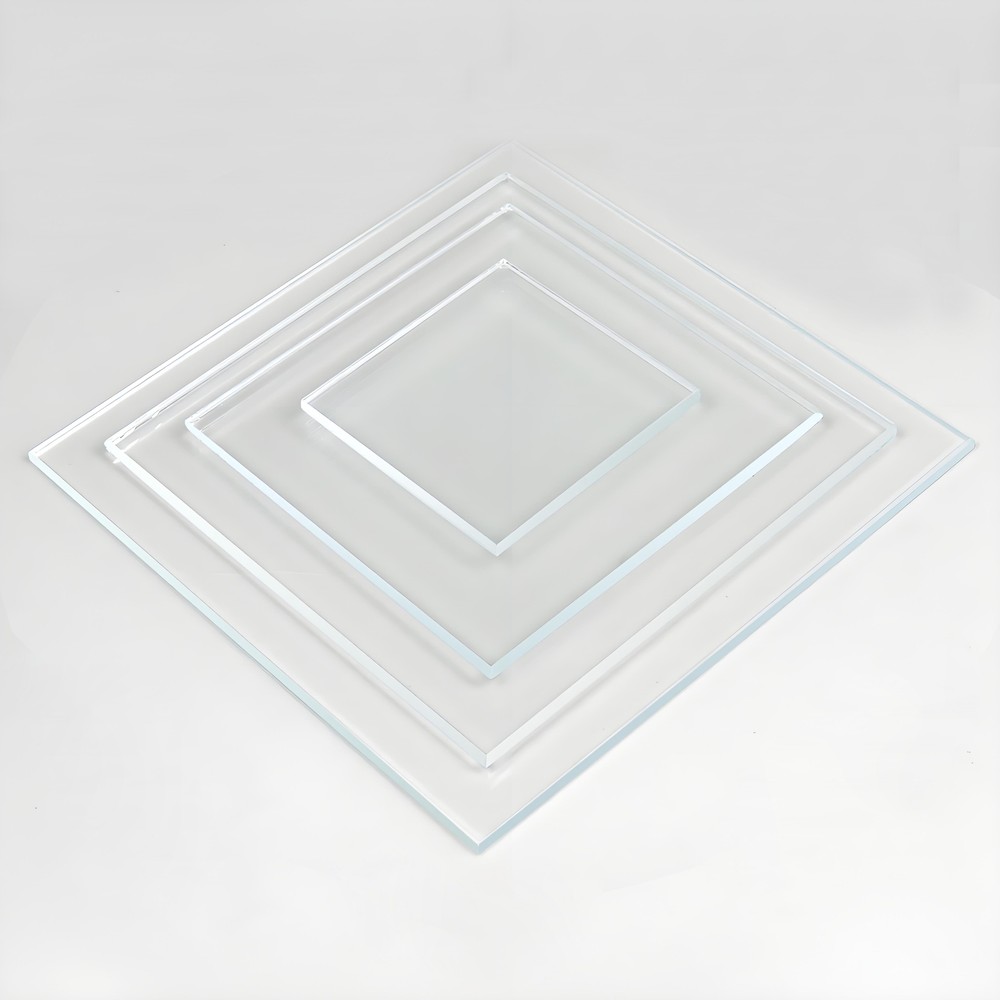 2PC Laboratory Microscope Working Stage HD Engraved Glass Board 3MM Thickness