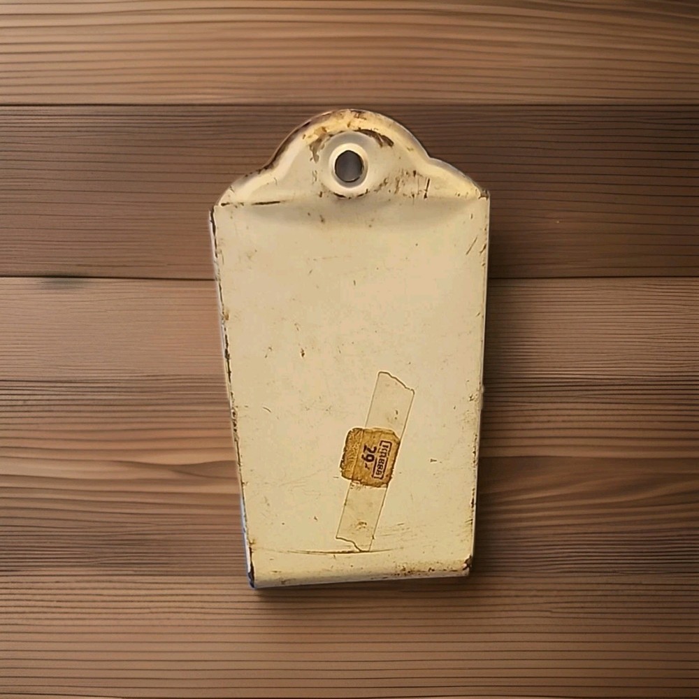 Vintage Metal Rustic Authentic Wall Mount Match Holder