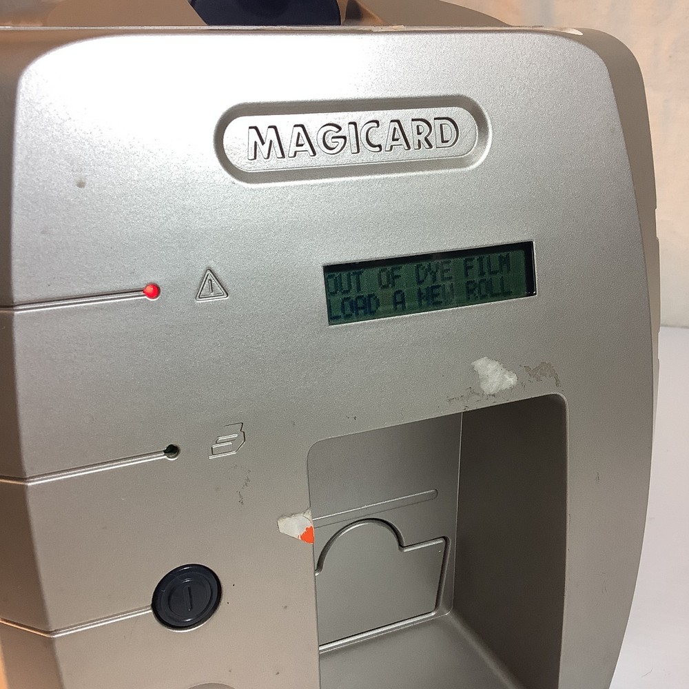 Magicard Rio 2E Std Single-Sided ID Card Printer USB LAN Serial No Feeder&Hopper
