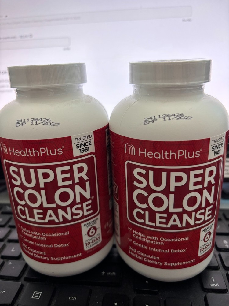 (2PACK) Plus Super Colon Cleanse Supplement EXP 6/2027+